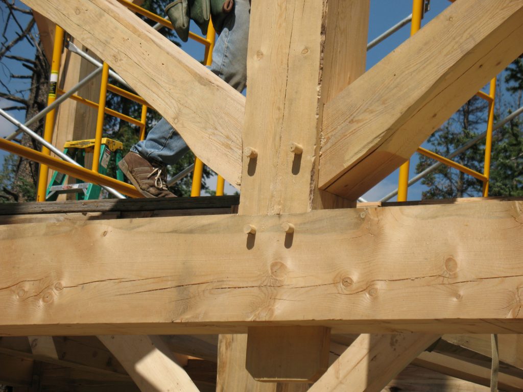 Truss King Post To Bottom Chord Kenai Timber Frames