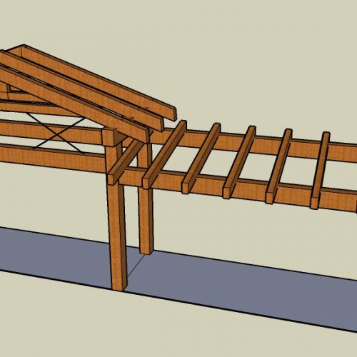 Jax Timber Entry & Longmont Custom Home Kenai Timber Frames